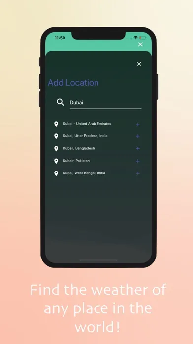 Captures d'écran de Sleek Weather App