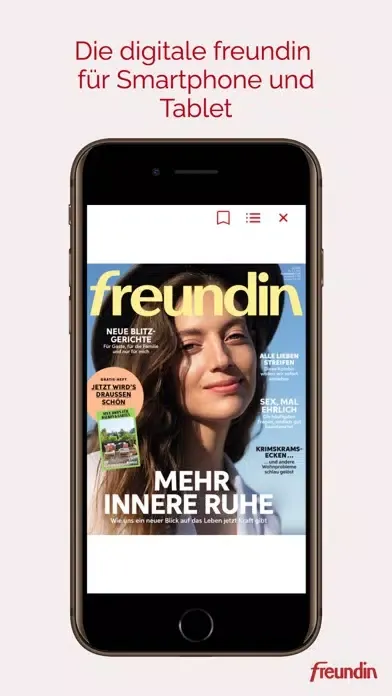Ảnh chụp màn hình của freundin Magazin DE