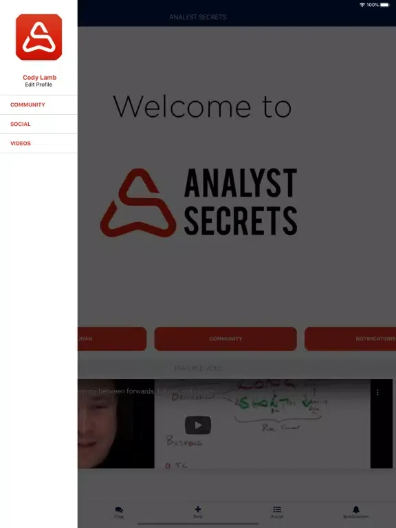 Analyst Secrets iPad  سکرین شاٹس