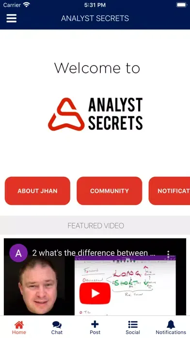 Analyst Secrets سکرین شاٹس