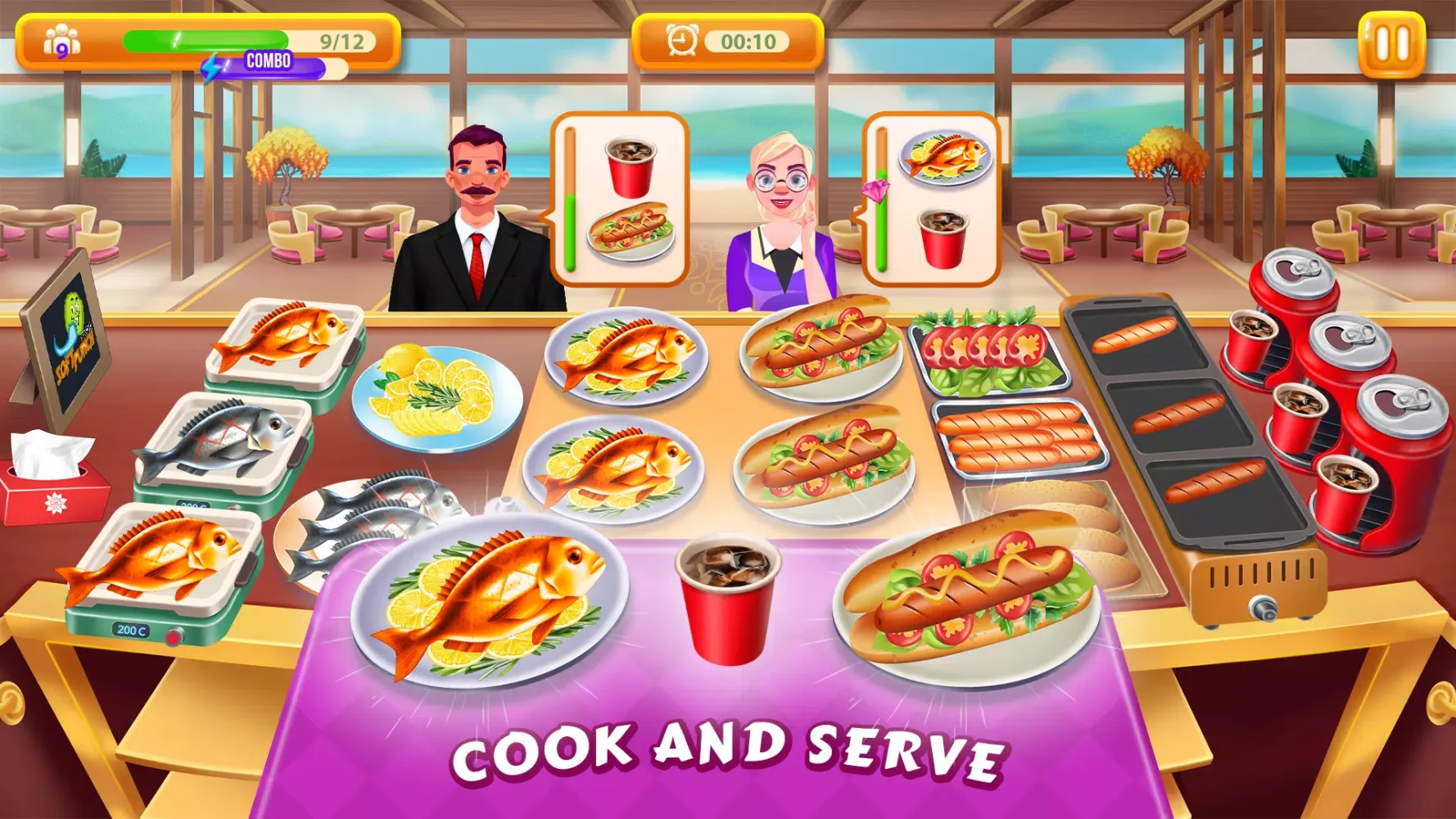 Cooking Games Tasty Restaurant應用截圖