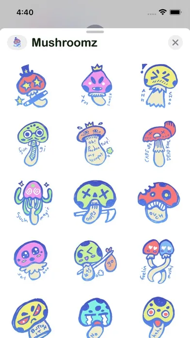 Скриншоты Mushroomz Sticker Pack