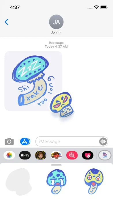 Скриншоты Mushroomz Sticker Pack