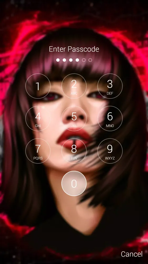 Captures d'écran de Lisa BlackPink Lock Screen