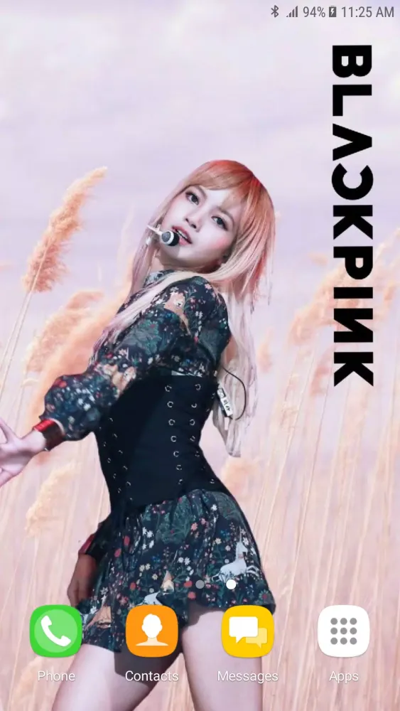Captures d'écran de Lisa BlackPink Lock Screen