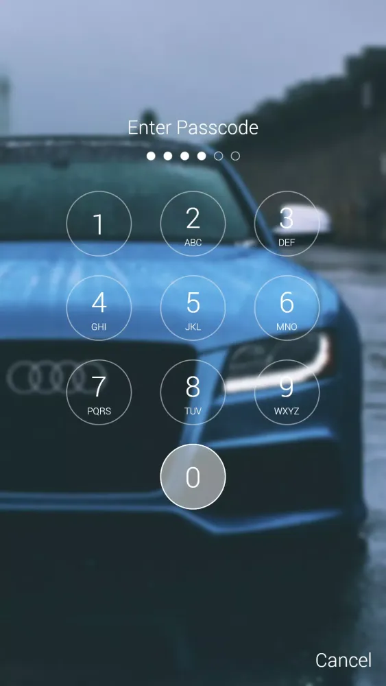 Tangkapan skrin Lock Screen for Audi