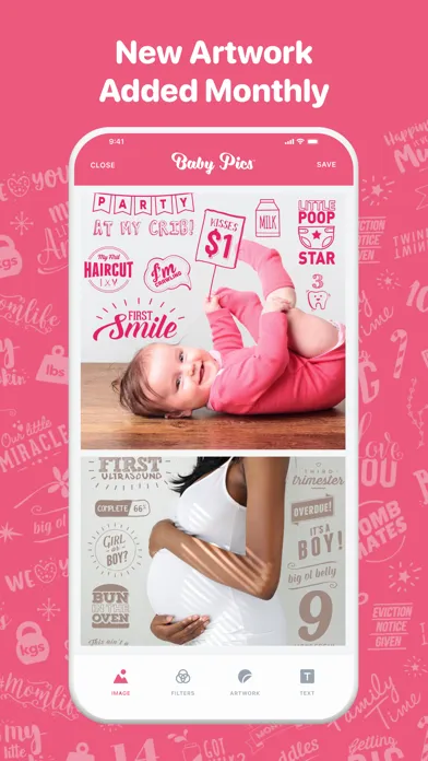 Ảnh chụp màn hình của Baby Pics - Photo Editor