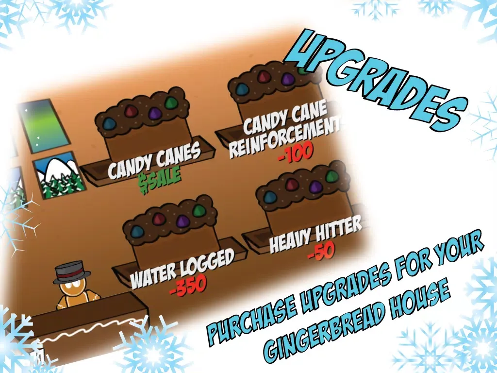 Tangkapan layar Gingerbread VS. Snowmen iPad 