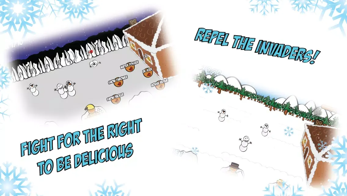 Tangkapan layar Gingerbread VS. Snowmen