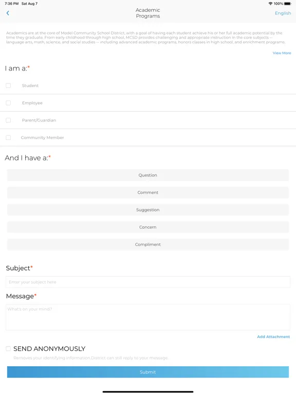 Ảnh chụp màn hình của Let's Talk! iPad 