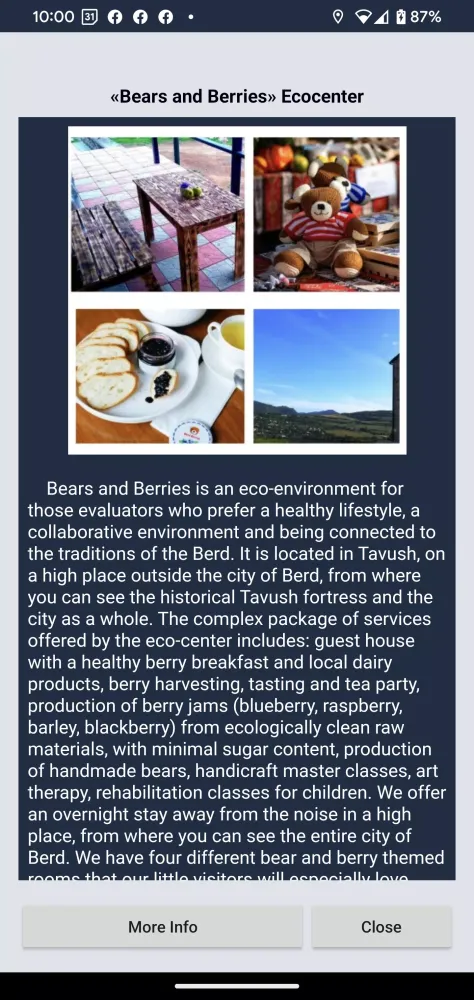 Zrzuty ekranu eTours Berd