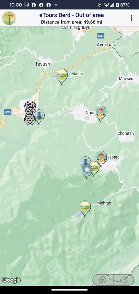 Zrzuty ekranu eTours Berd