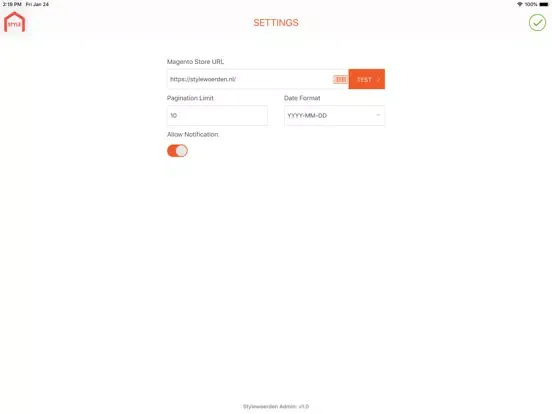 StyleWoerden Admin iPad  Ekran Görüntüleri
