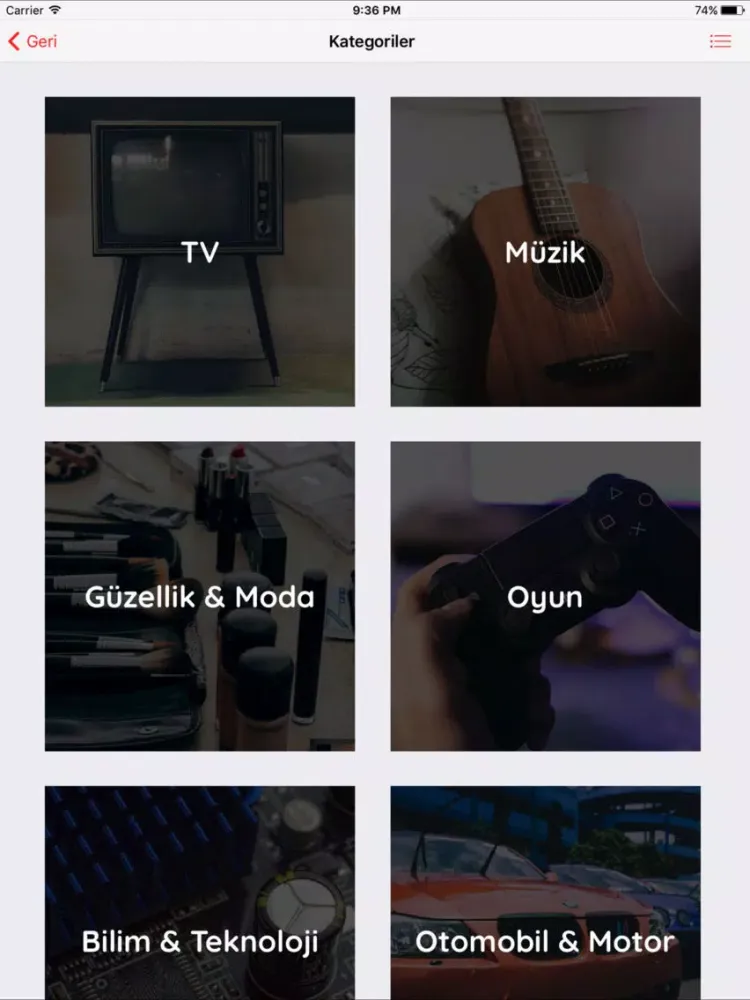 Vityu - Kanal takip et & Video izle iPad  Screenshots