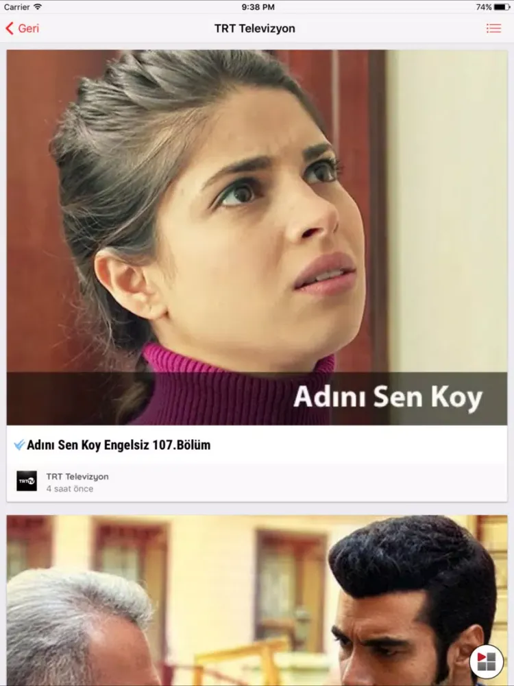 Vityu - Kanal takip et & Video izle iPad  Screenshots