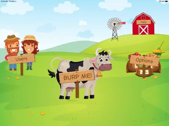 Burp the Cow iPad 应用截图