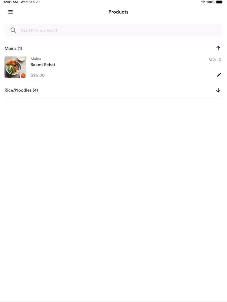 Capturas de tela do Burpple Merchant App iPad 