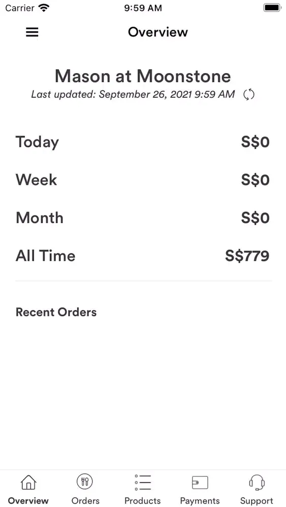 Capturas de tela do Burpple Merchant App