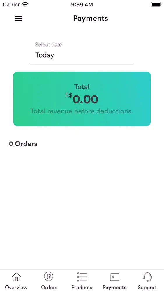 Capturas de tela do Burpple Merchant App