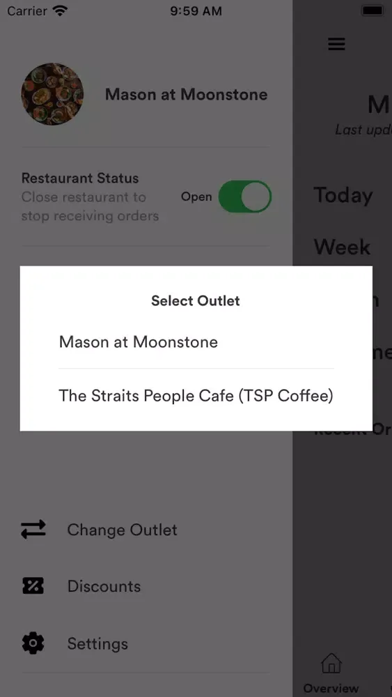 Capturas de tela do Burpple Merchant App