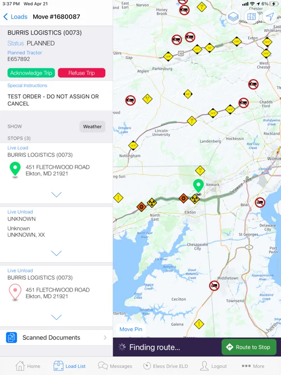 Burris Bridge – Driver Hub iPad  Ekran Görüntüleri