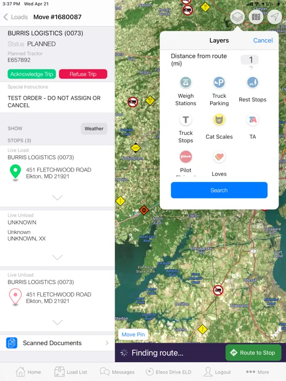 Burris Bridge – Driver Hub iPad  Ekran Görüntüleri