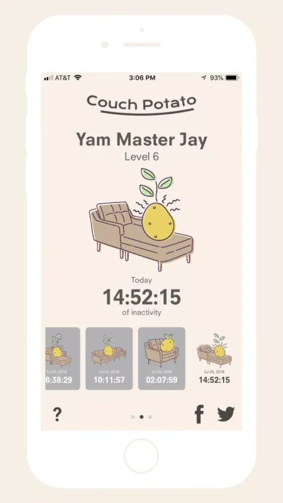 Capturas de pantalla de Couch Potato – Sit Tracker