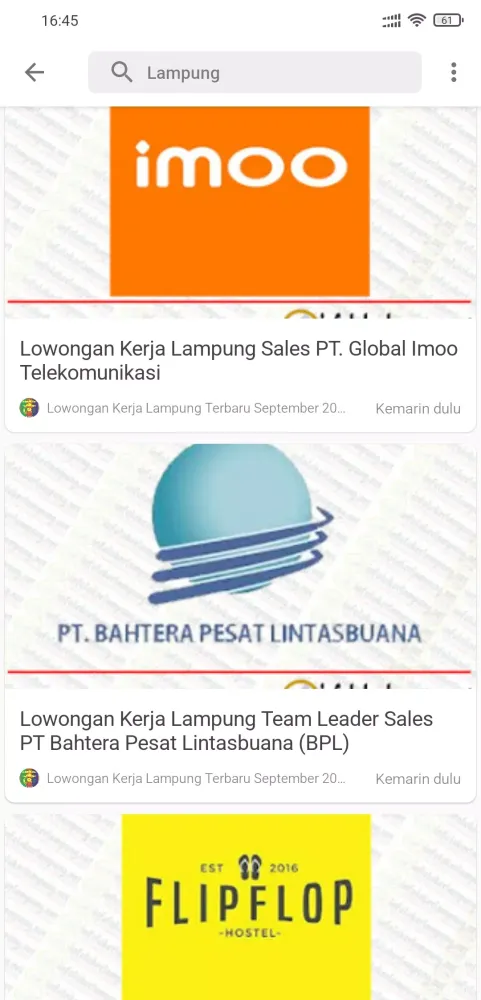 INFOLOKERLAMPUNG.COM Screenshots