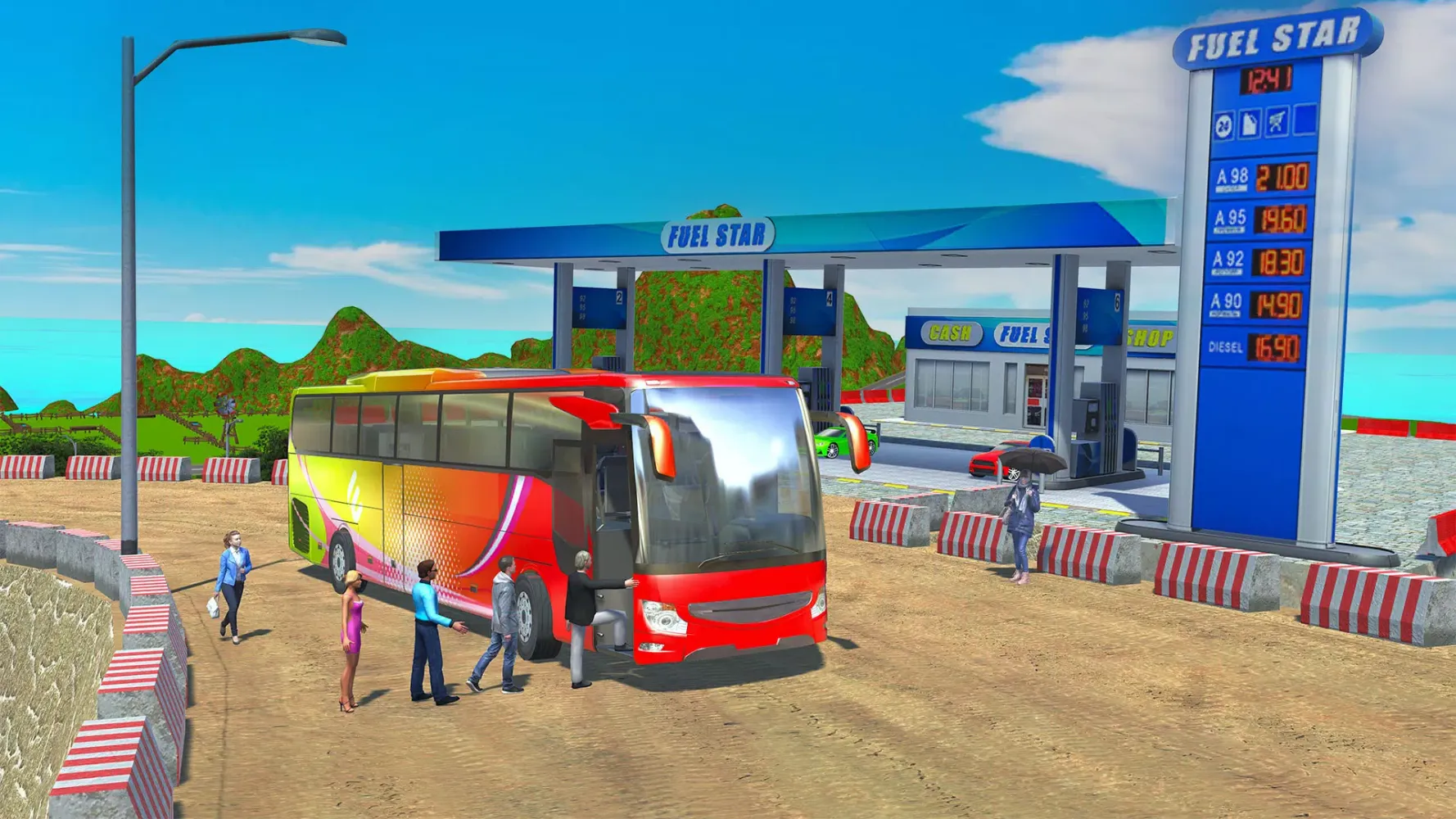 Capturas de tela do Us Bus Driving Games