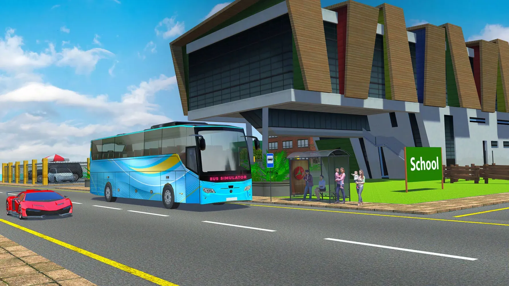 Capturas de tela do Us Bus Driving Games