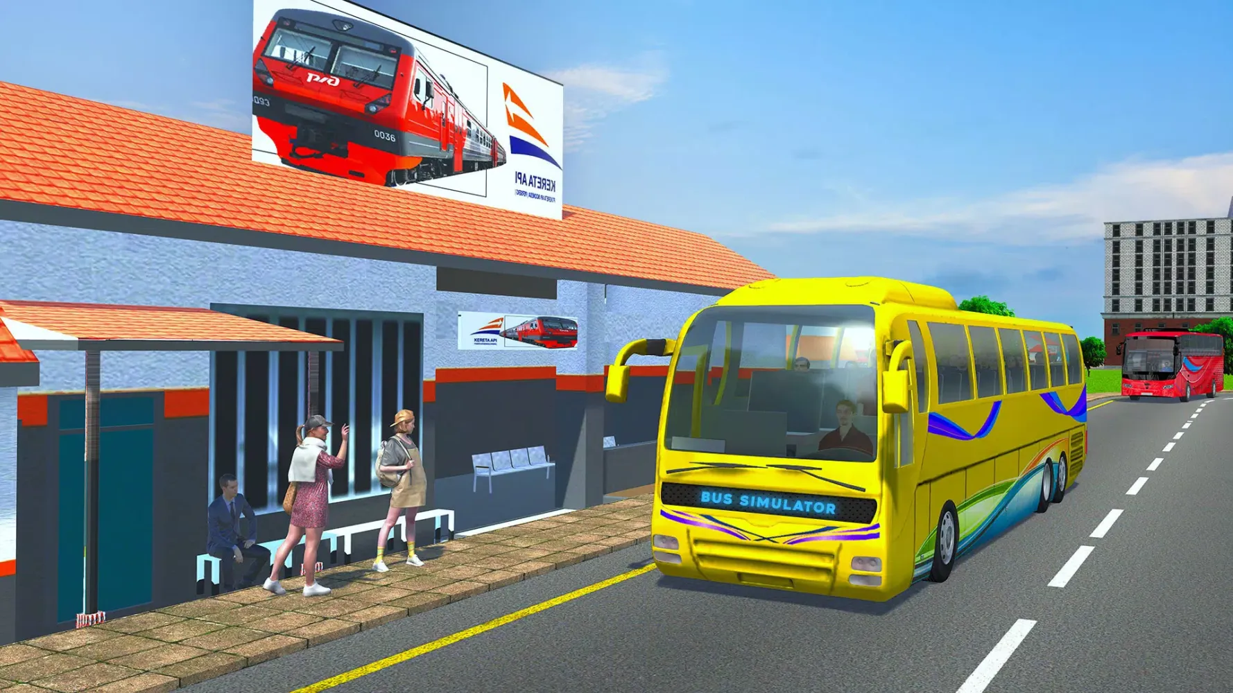 Capturas de tela do Us Bus Driving Games