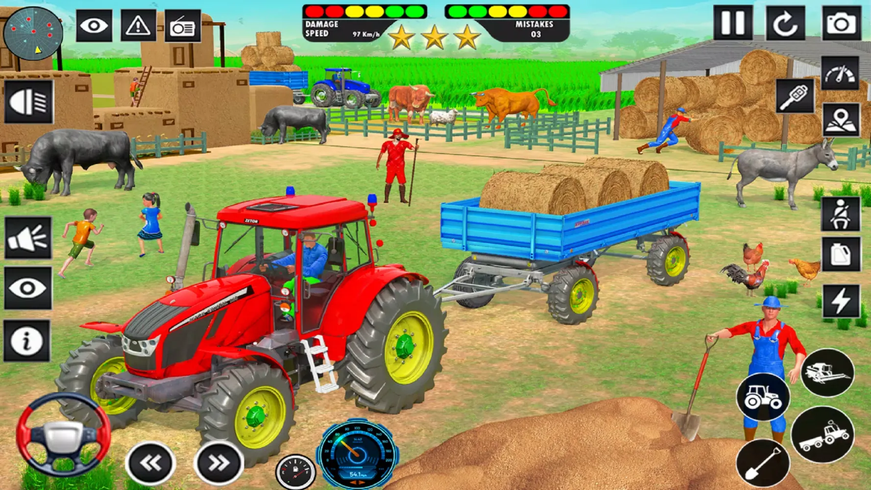 Farming Games: Tractor Driving应用截图