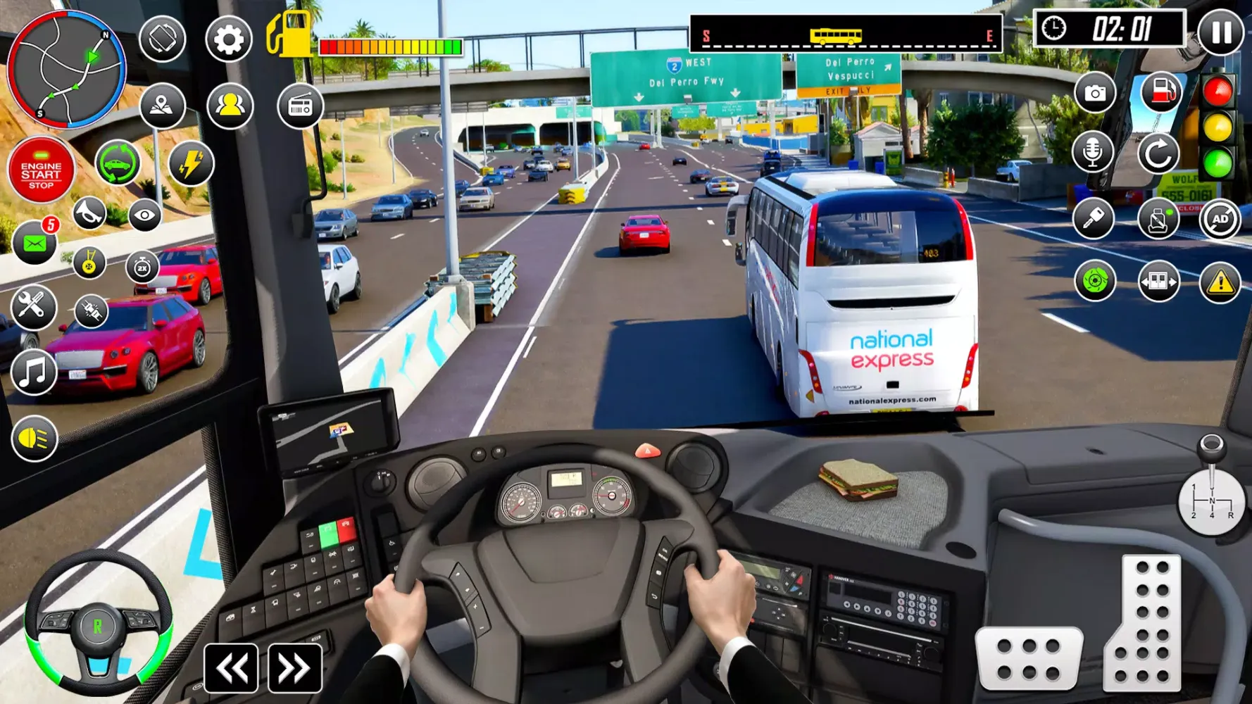 Tangkapan layar Grand City Racing Bus Sim 3D