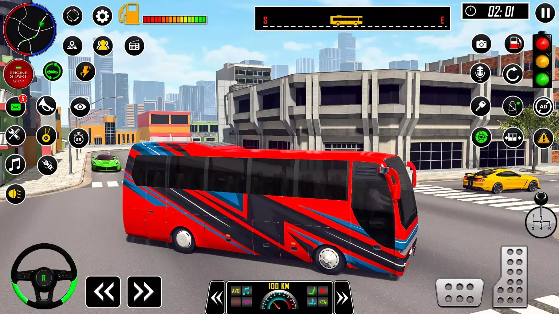 Tangkapan layar Grand City Racing Bus Sim 3D