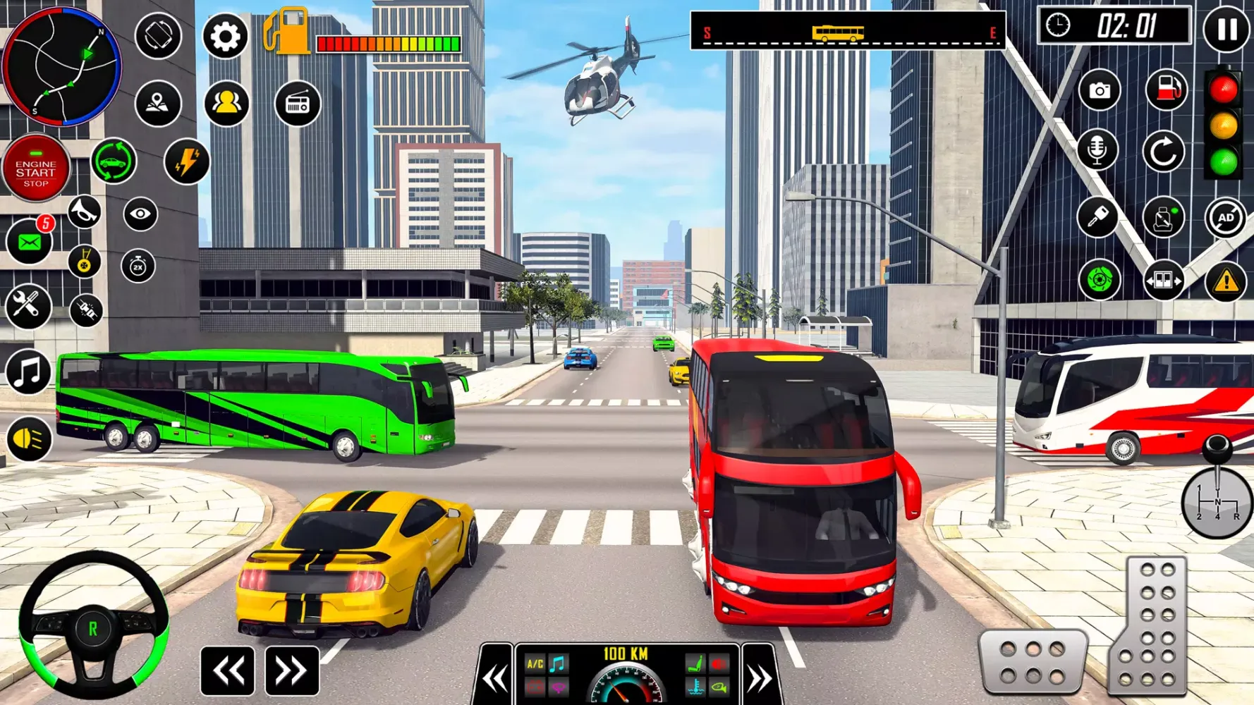 Tangkapan layar Grand City Racing Bus Sim 3D