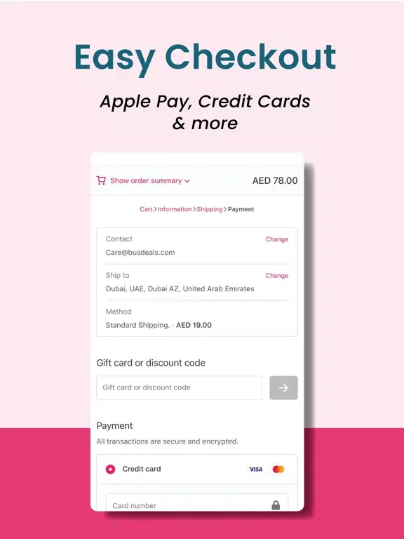 Tangkapan skrin BUSDEALS Home Decor Shopping iPad 