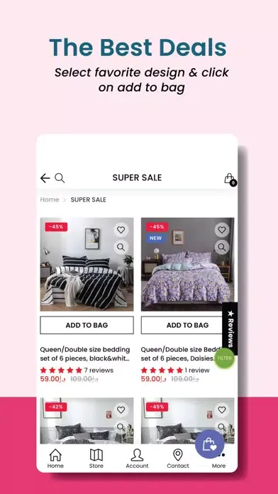 Tangkapan skrin BUSDEALS Home Decor Shopping