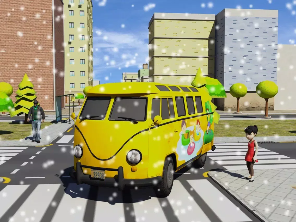 Winter School Bus Parking Simulator iPad  Ekran Görüntüleri