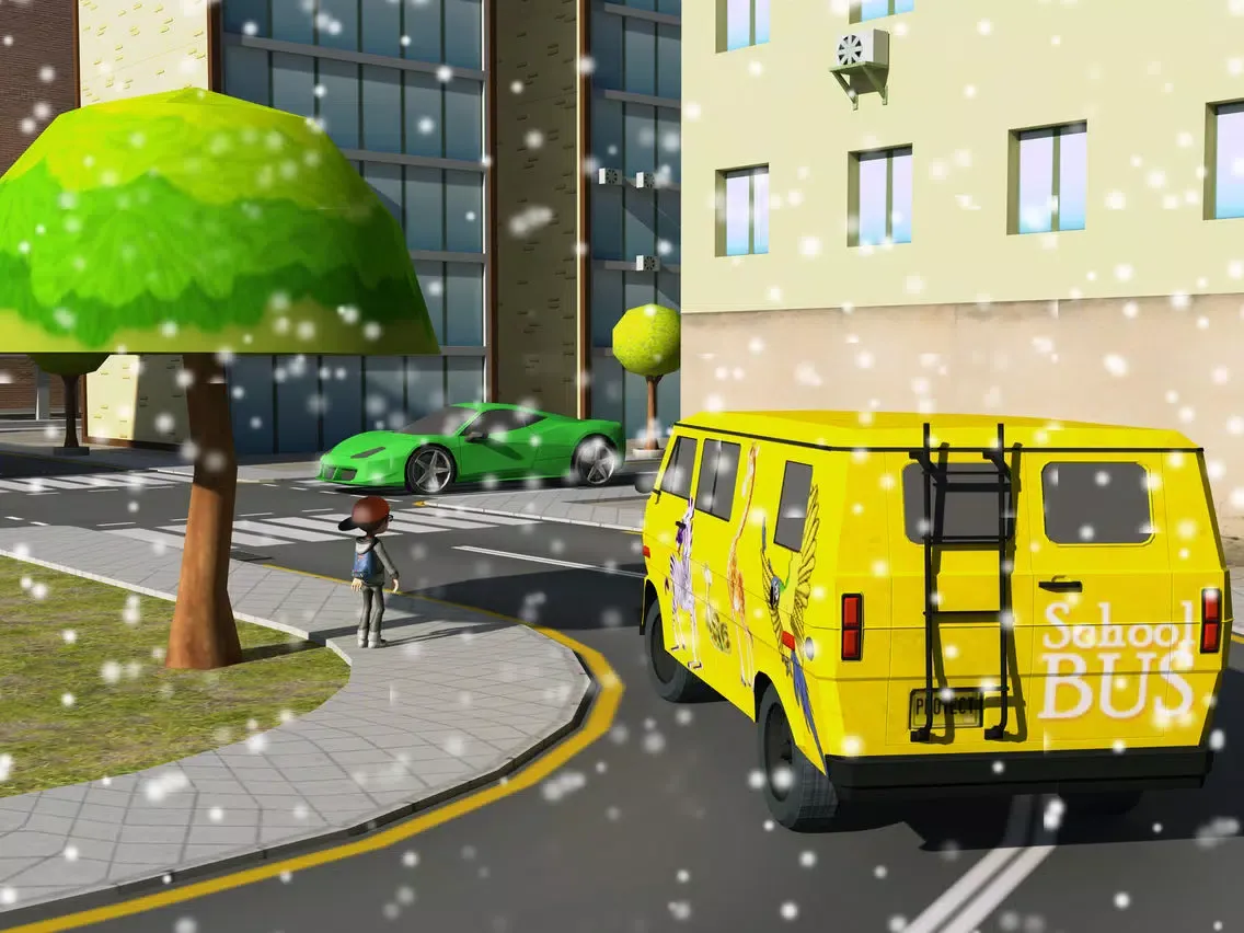 Winter School Bus Parking Simulator iPad  Ekran Görüntüleri