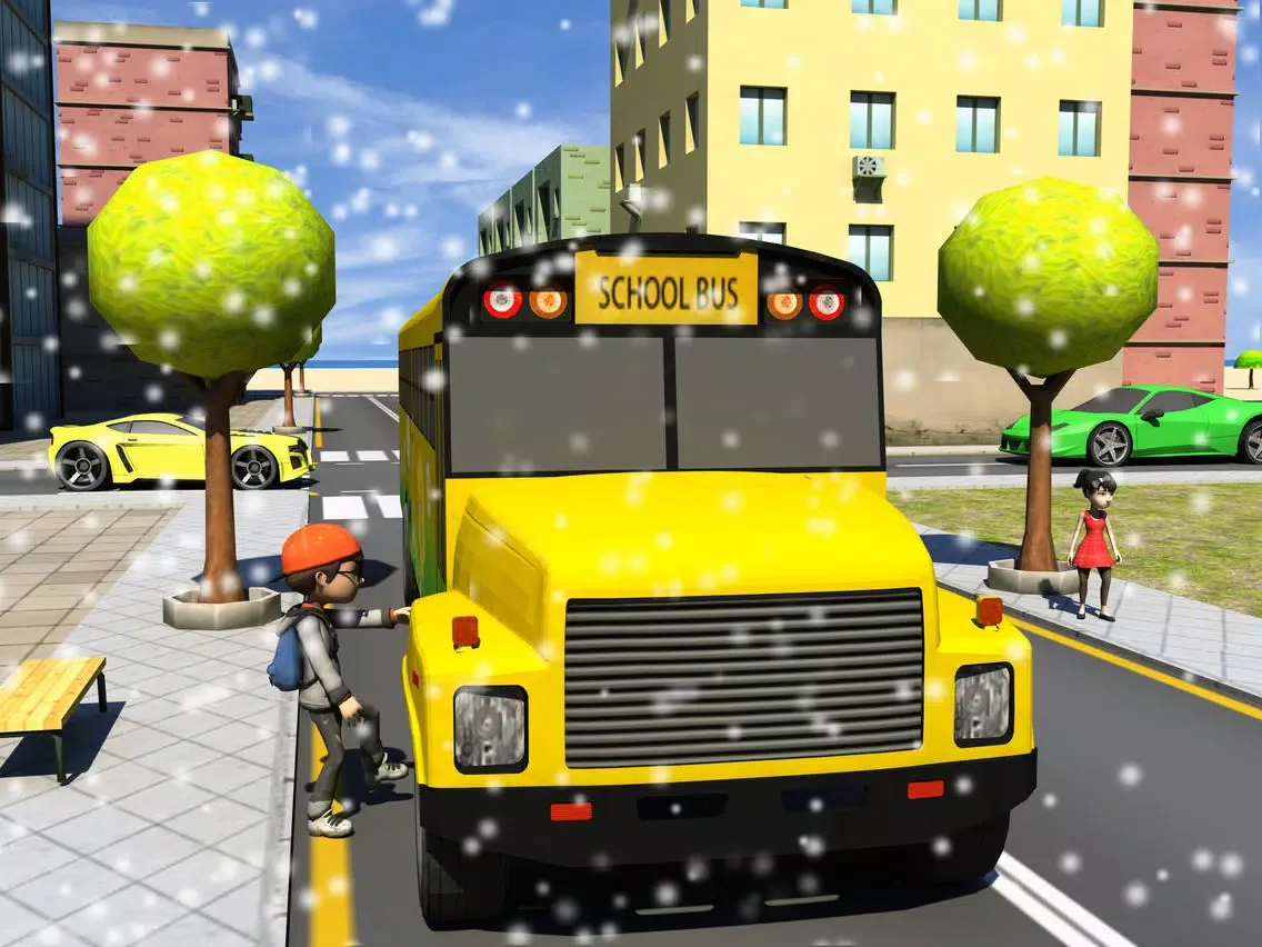 Winter School Bus Parking Simulator iPad  Ekran Görüntüleri