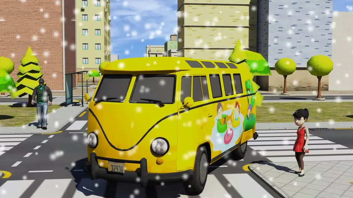 Winter School Bus Parking Simulator Ekran Görüntüleri