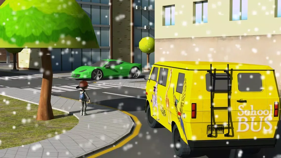 Winter School Bus Parking Simulator Ekran Görüntüleri