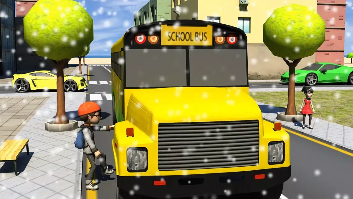 Winter School Bus Parking Simulator Ekran Görüntüleri