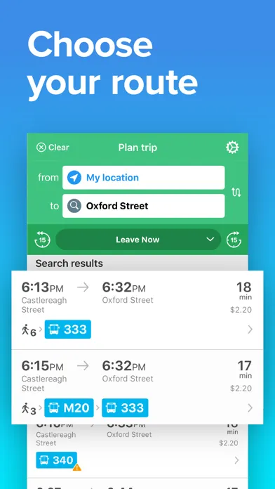 Screenshot di Sydney Transport: Bus & Rail