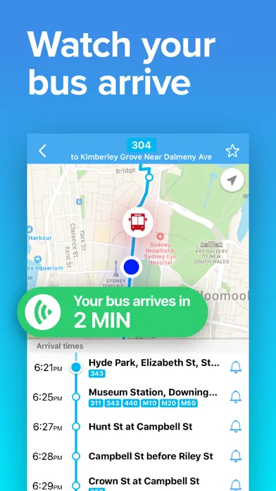 Screenshot di Sydney Transport: Bus & Rail