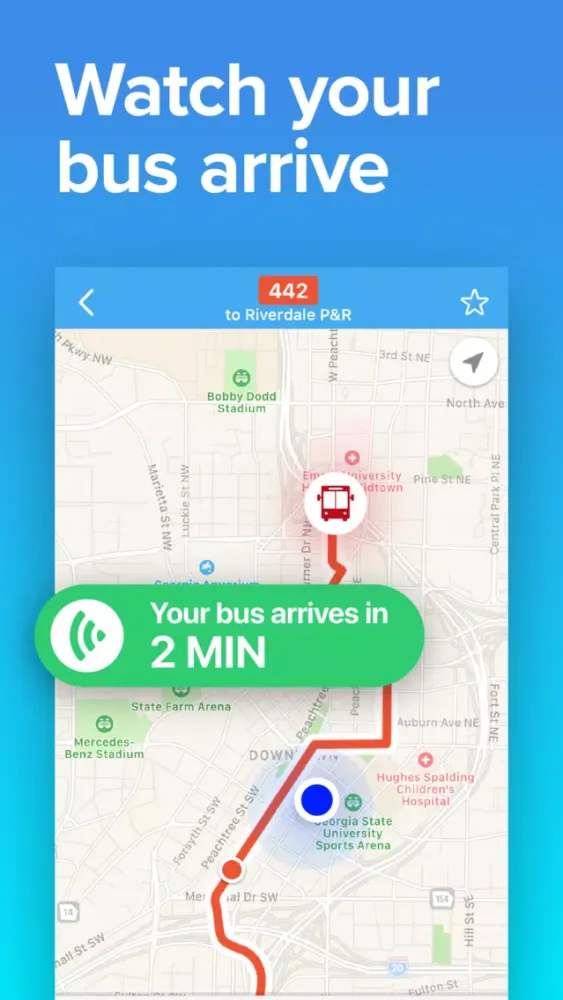 ภาพหน้าจอของ Atlanta Transit • MARTA Times