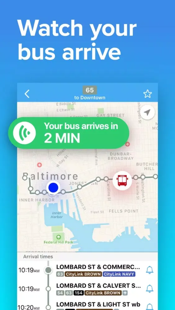 Captures d'écran de DC-Baltimore Transit