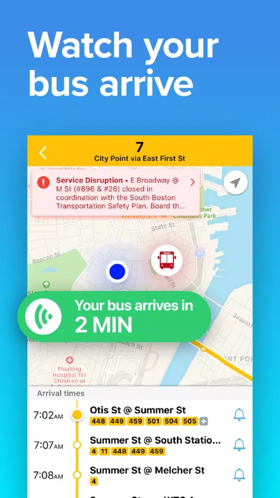 Boston Transit • MBTA T & Bus Ekran Görüntüleri