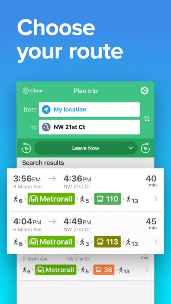 ภาพหน้าจอของ Miami-Dade Transit