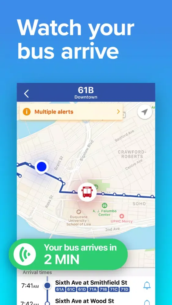 Ảnh chụp màn hình của Pittsburgh Transit • Bus Times
